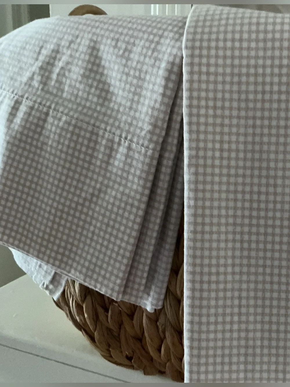 Vintage Wamsutta Gingham Bedsheet